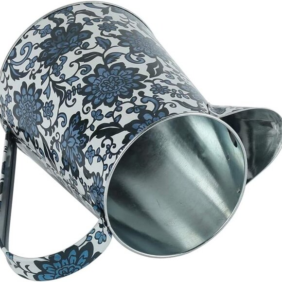 NEW Watering Can Galvanized Finish Metal Vase Country Rustic Pitcher - Picture 4 of 9